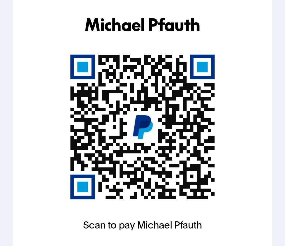 Scan to pay Michael Pfauth via PayPal