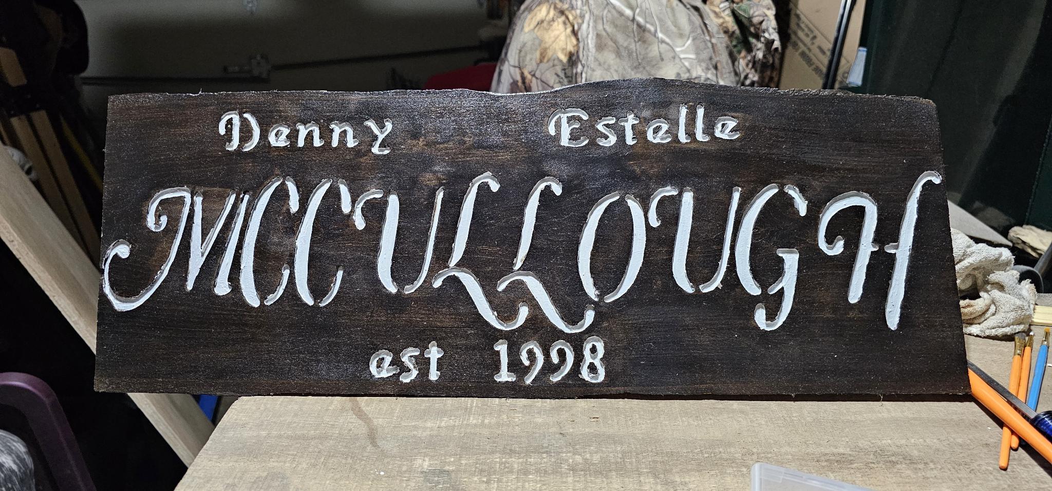 Custom Sports Epoxy Sign